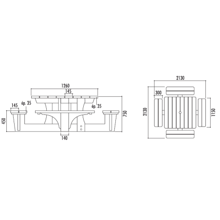 Table pique-nique Essen 