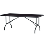 Table pliante Grenade rectangulaire - Plateau noir