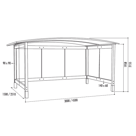Abri voyageur Vittoria