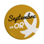 Badge Septembre en Or fond Or