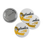 Badge Septembre en Or fond Blanc