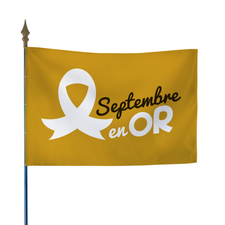 Drapeau Septembre en Or - Modèle B