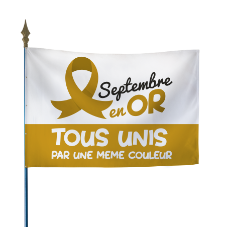 Drapeau Septembre en Or - Modèle C