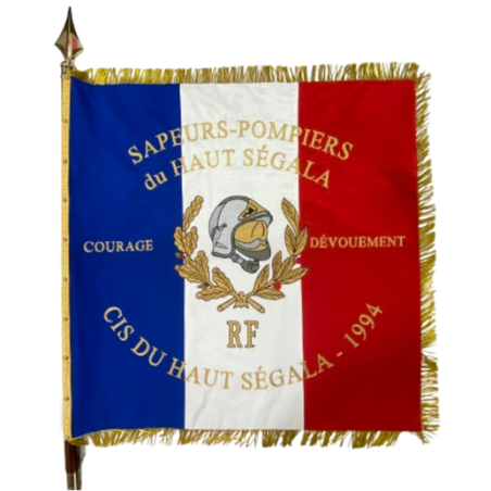 Drapeau Association brodé sur OTTOMAN