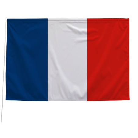 Tissu d'inauguration Tricolore fermé  - Bleu Blanc Rouge 