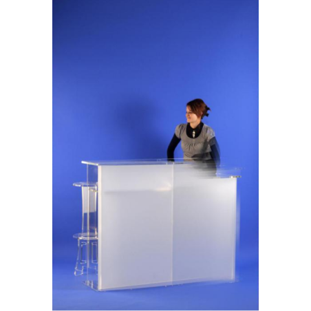 Pupitre double en plexiglas