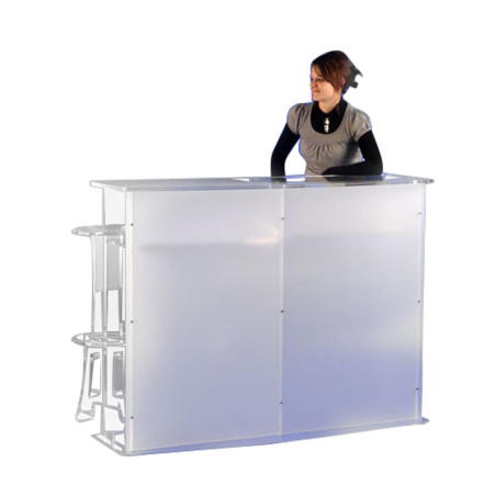 Pupitre double en plexiglas