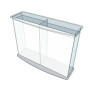 Pupitre double en plexiglas