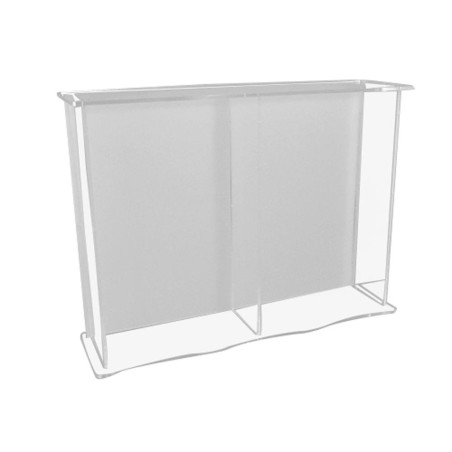 Pupitre double en plexiglas