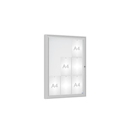Vitrine d'affichage extérieur 1000 - Format 9 à 16 feuilles A4 - Cadre 75 mm