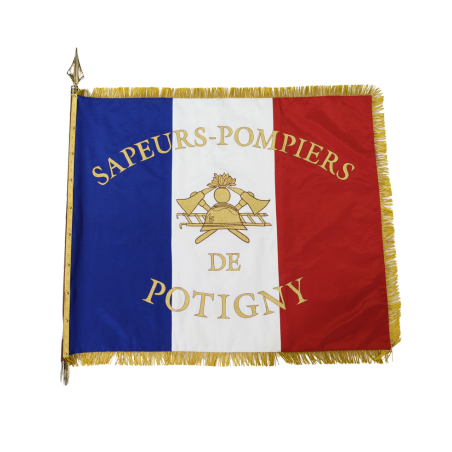 Drapeau Sapeurs-Pompiers Brodé de Potigny