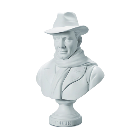 Buste en résine Jean MOULIN - hauteur 12.5 cm