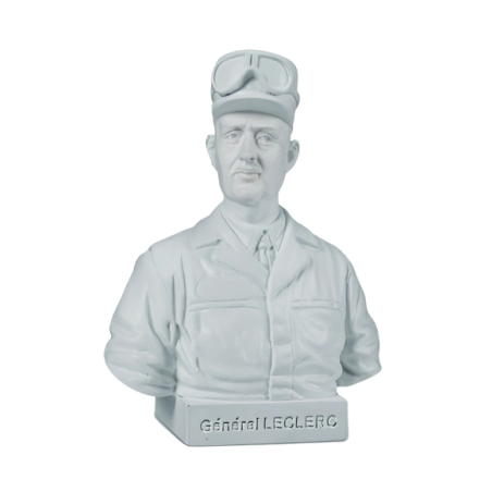 Buste en résine Général LECLERC - hauteur 12.5 cm
