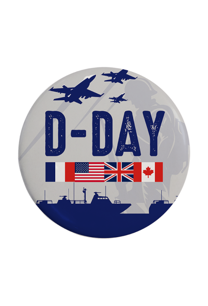 Badge - 80e anniversaire D-DAY & Bataille de Normandie