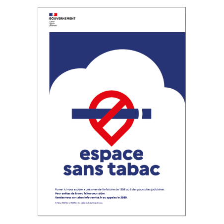 Plaque de façade - Zone sans tabac