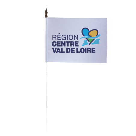 Drapeau de table région Centre Val de Loire 10x15 cm