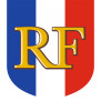 Ecusson porte-drapeaux Tricolore RF - Premium