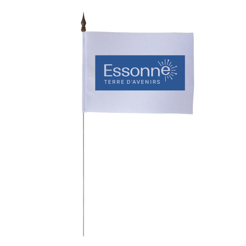 Drapeau de table du Conseil Départemental de l'Essonne 10x15 cm 