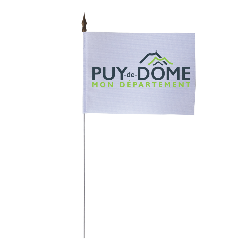 Drapeau de table du Conseil Départemental du Puy-de-Dôme 10x15 cm