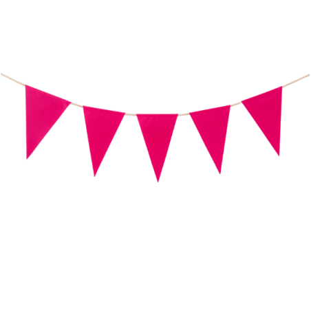 Guirlande PLASTIQUE flammes rose