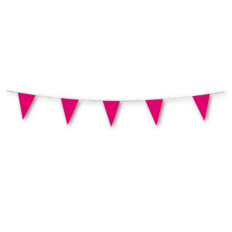 Guirlande PLASTIQUE flammes rose