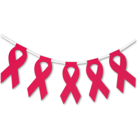 Guirlande PLASTIQUE Ruban ROSE