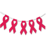 Guirlande PLASTIQUE Ruban ROSE