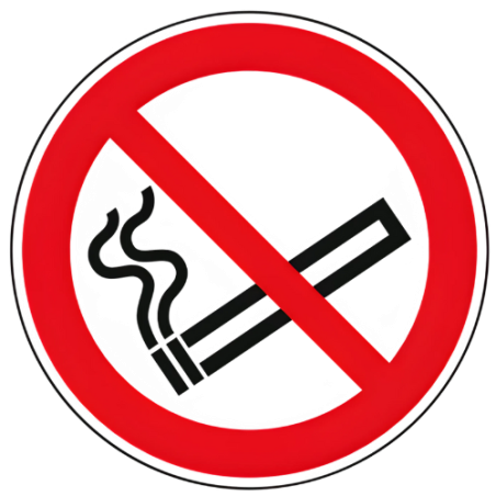 Panneau défense de fumer P002