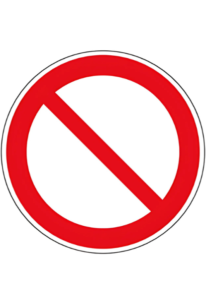 Panneau entrée interdite P001