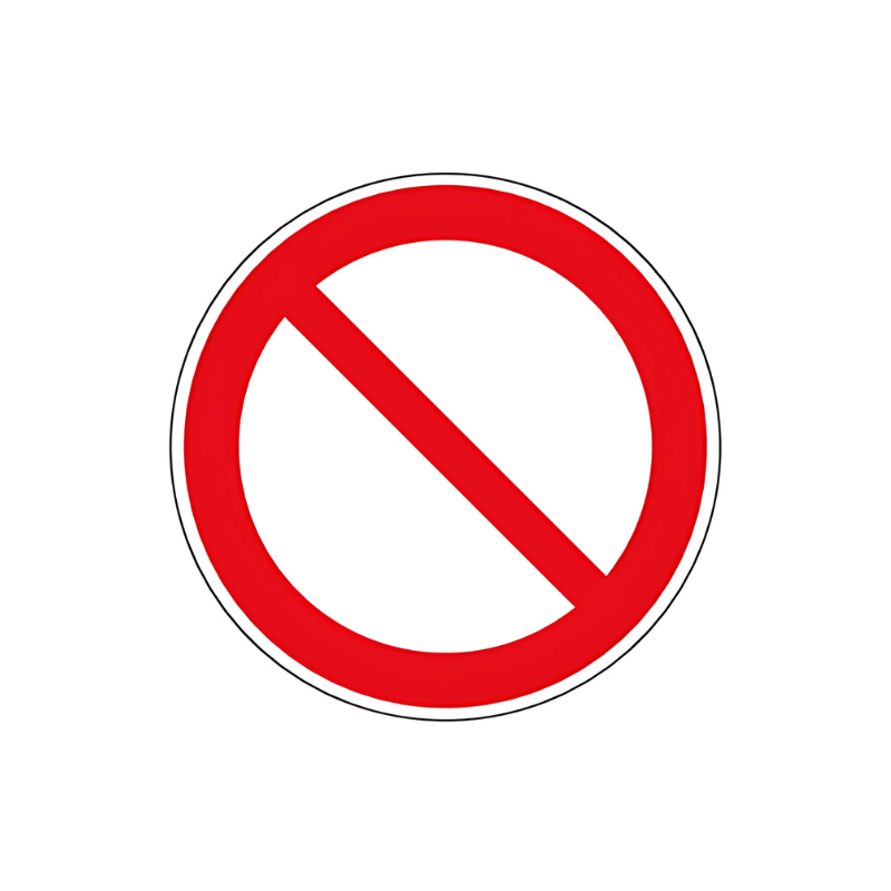 Panneau entrée interdite P001