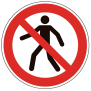 Panneau interdit aux piétons P004