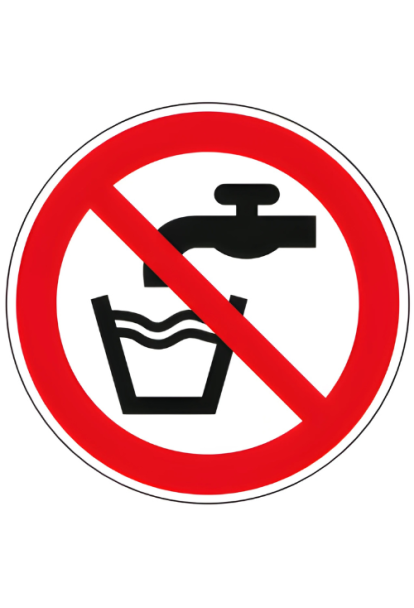 Panneau eau non potable P005