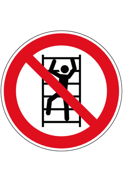 Panneau défense de grimper P009