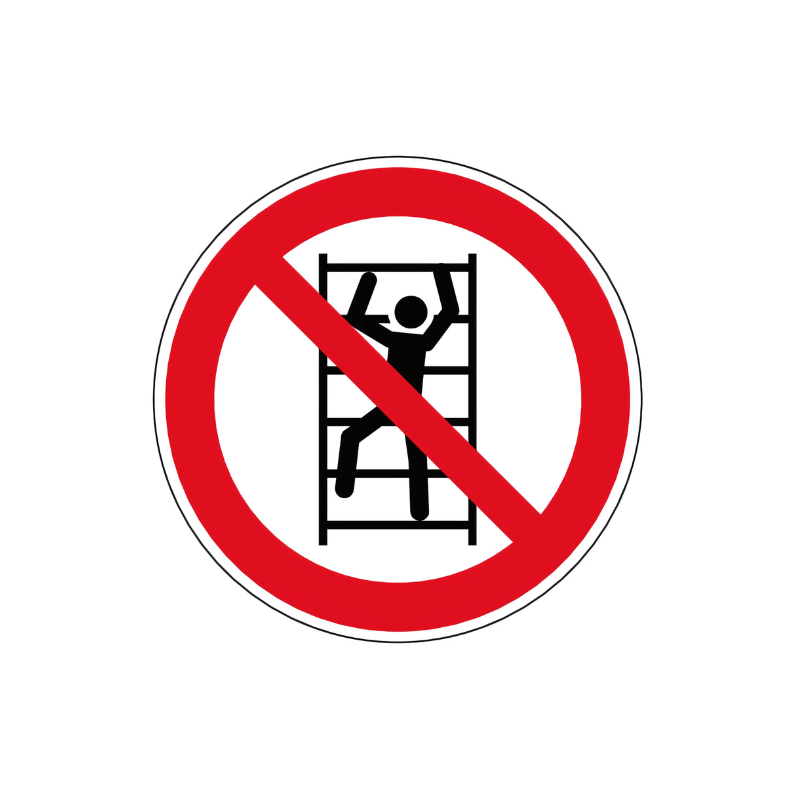 Panneau défense de grimper P009