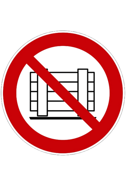 Panneau ne pas obstruer le passage P023