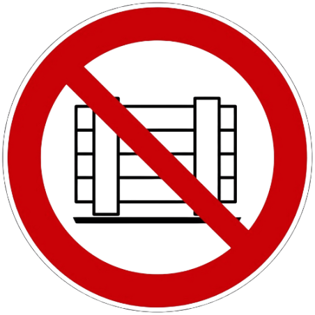 Panneau ne pas obstruer le passage P023