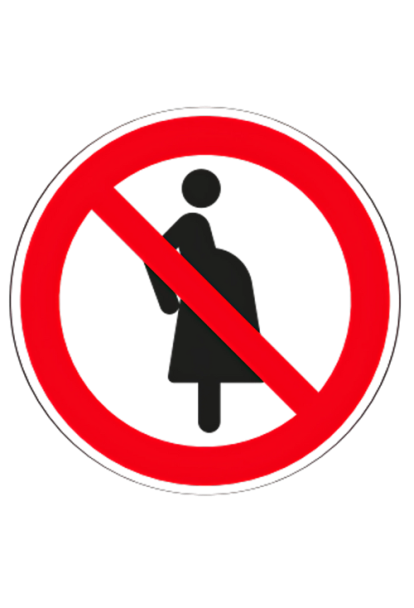 Panneau interdit aux femmes enceintes P042