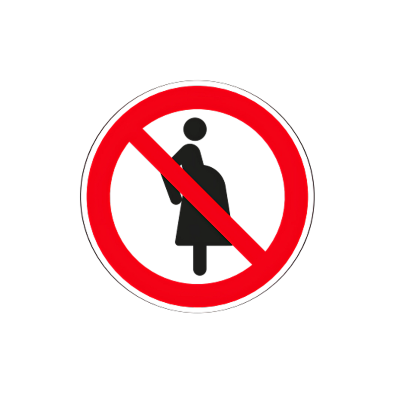 Panneau interdit aux femmes enceintes P042