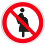 Panneau interdit aux femmes enceintes P042
