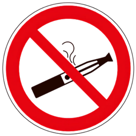 Panneau interdit de vapoter