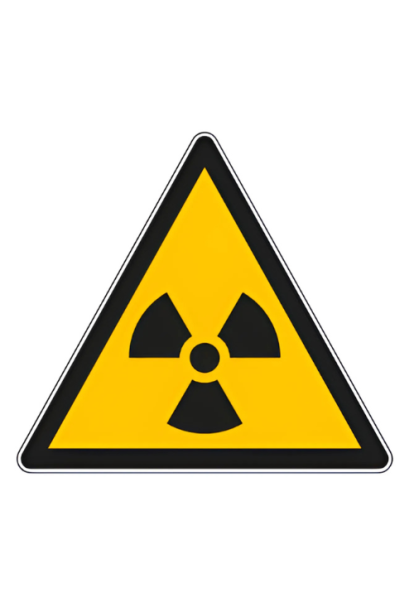 Panneau de danger matières radioactives W003