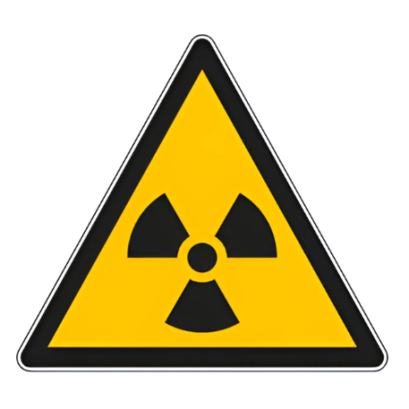Panneau de danger matières radioactives W003