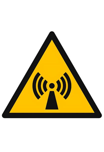 Panneau de danger radiations non ionisantes W005