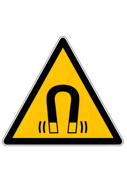 Panneau de danger champ magnétique W006