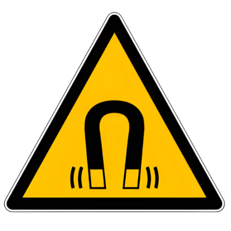 Panneau de danger champ magnétique W006
