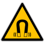 Panneau de danger champ magnétique W006