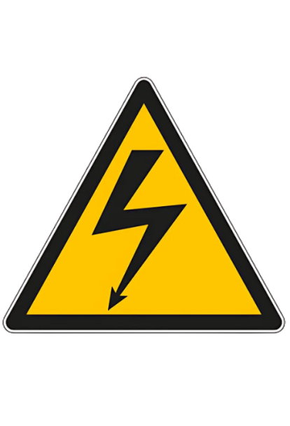 Panneau de danger tension électrique W012