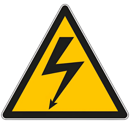 Panneau de danger tension électrique W012