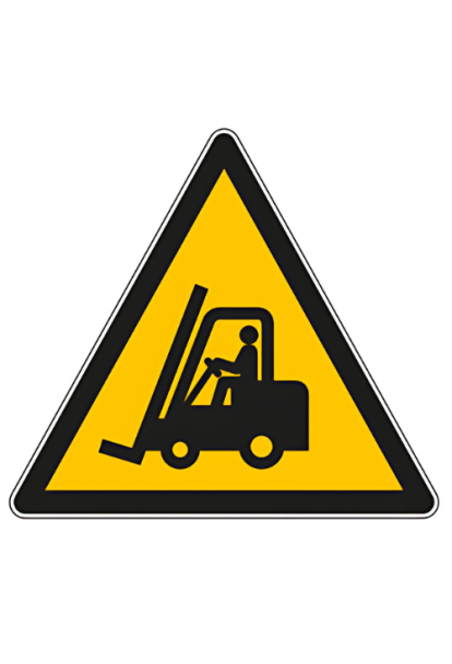 Panneau de danger véhicules industriels W014