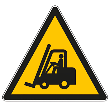 Panneau de danger véhicules industriels W014